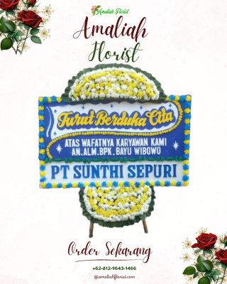 Papan Bunga Duka di Sukajawa Baru