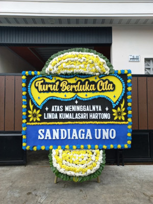 Papan Bunga Duka di Sukajawa Baru